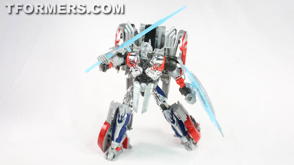Silver Knight Optimus Prime Target Exclusive Leader Class Transformers 4 Age Of Extinction Movie Toy  (20 of 38)